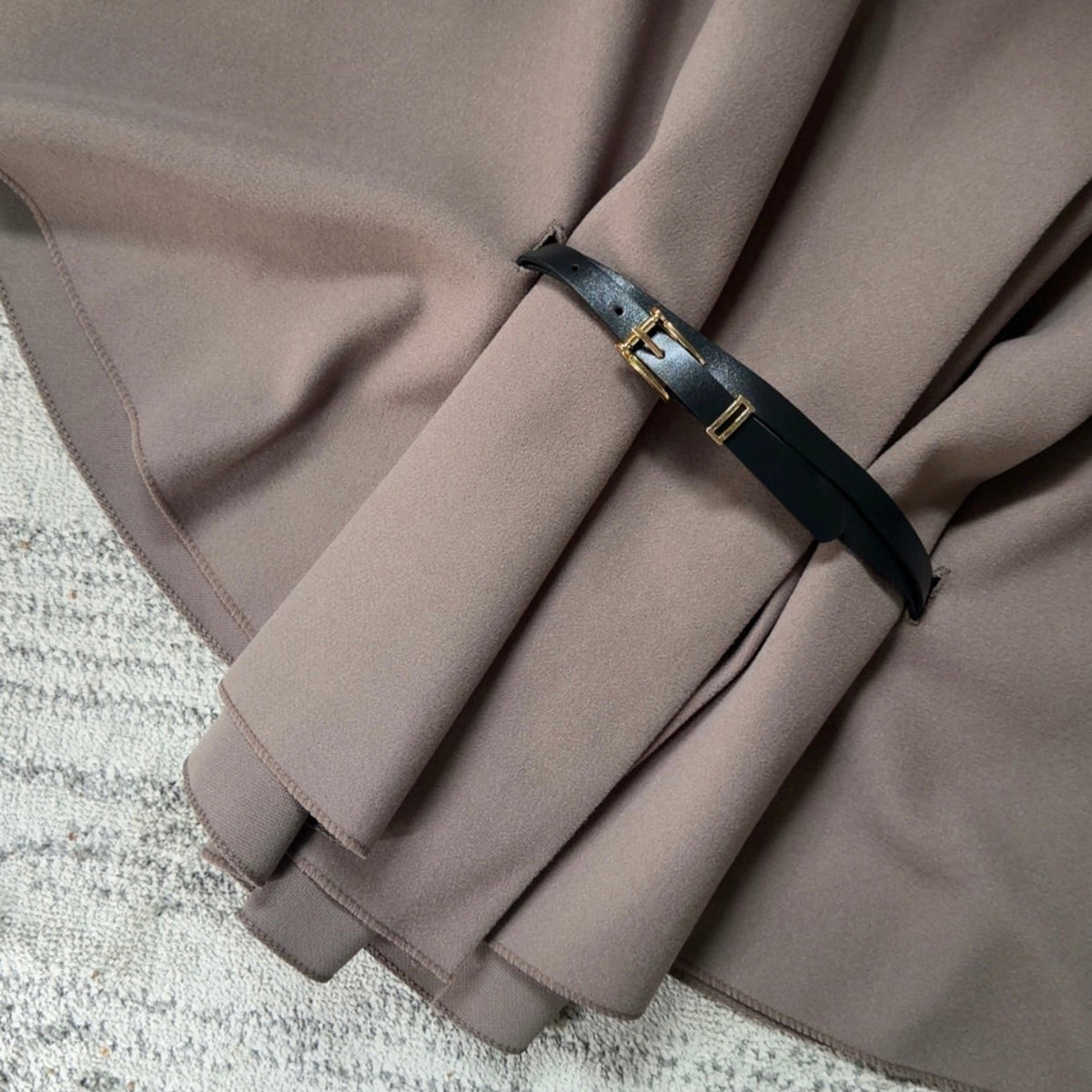 Éloise Mocha Cape Poncho