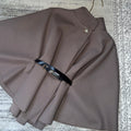 Éloise Mocha Cape Poncho